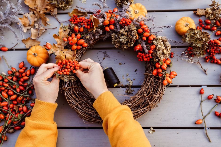 Come creare la ghirlanda autunnale per il portone