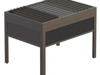 La pergola bioclimatica protegge dal sole cocente, dalla pioggia e dalla neve